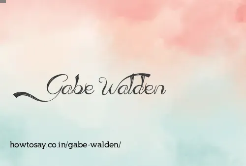 Gabe Walden
