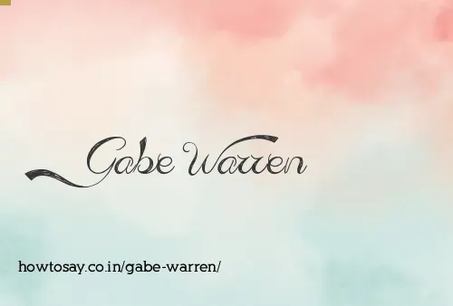 Gabe Warren