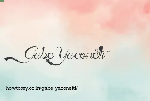 Gabe Yaconetti