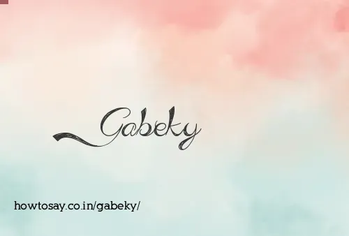 Gabeky