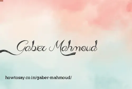 Gaber Mahmoud