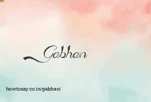 Gabhan