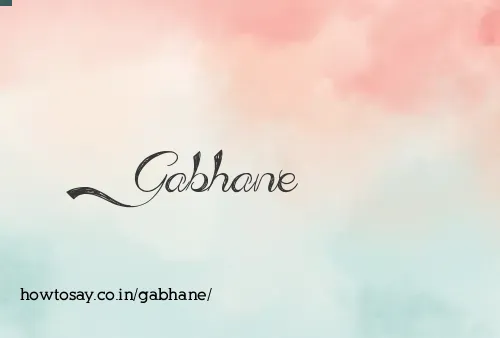 Gabhane