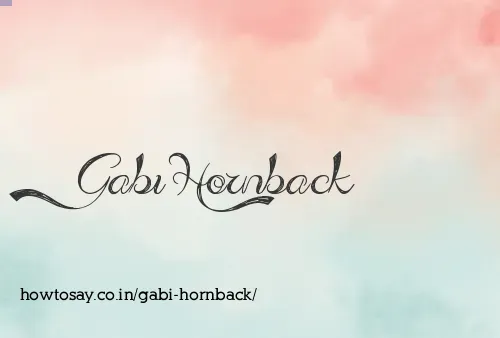 Gabi Hornback