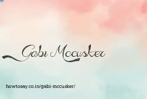 Gabi Mccusker