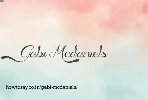 Gabi Mcdaniels
