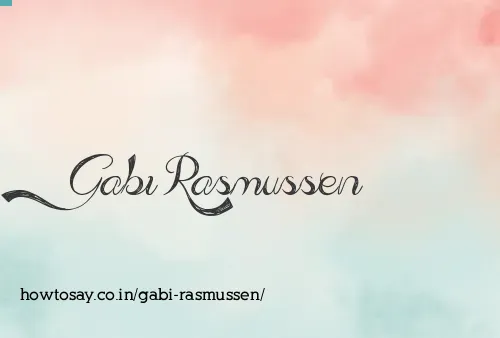 Gabi Rasmussen