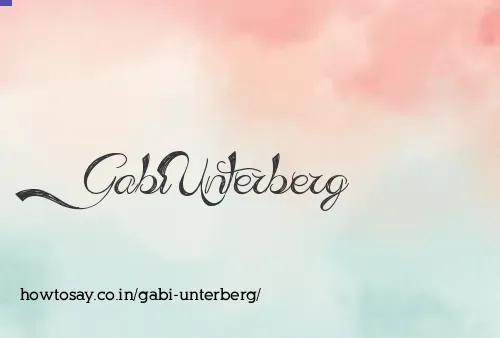 Gabi Unterberg