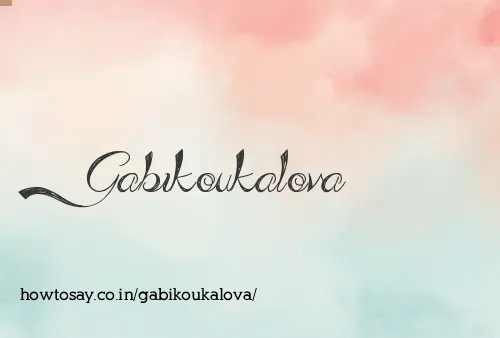 Gabikoukalova