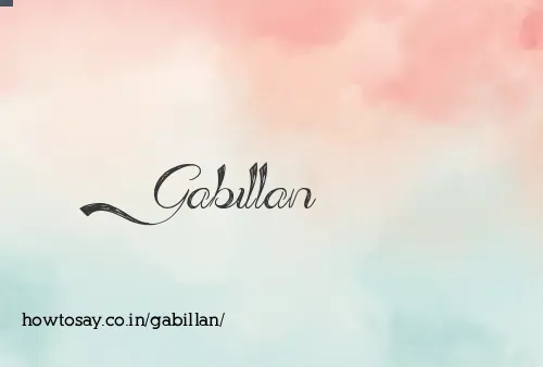 Gabillan