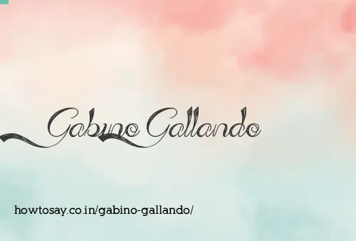 Gabino Gallando