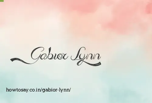 Gabior Lynn
