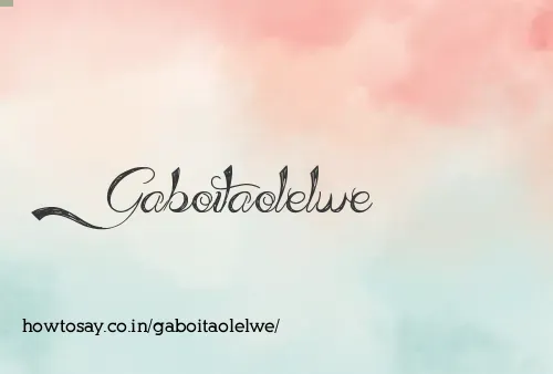 Gaboitaolelwe