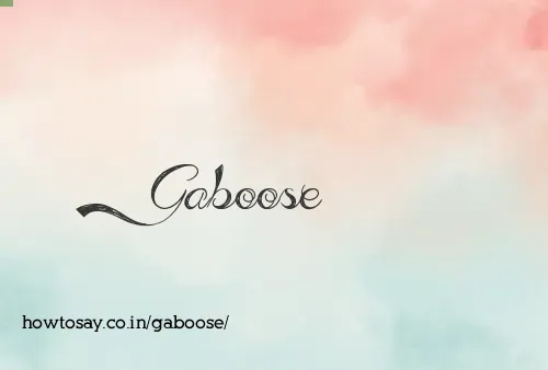 Gaboose