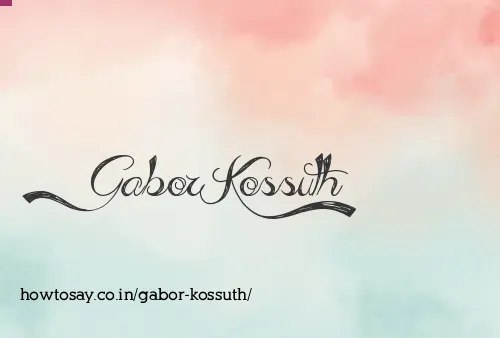 Gabor Kossuth