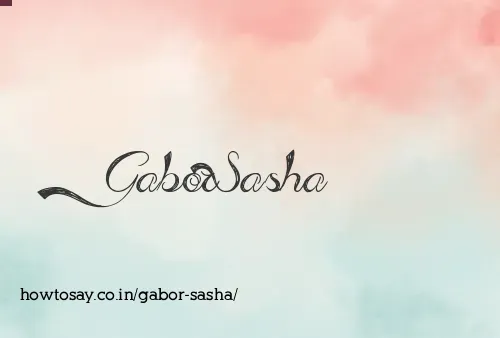 Gabor Sasha