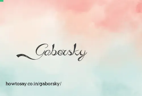 Gaborsky