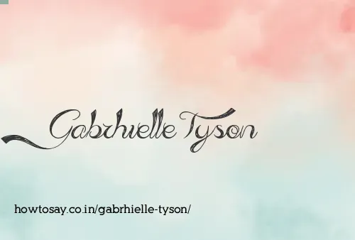 Gabrhielle Tyson