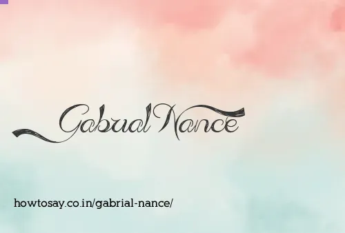 Gabrial Nance