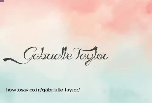 Gabrialle Taylor