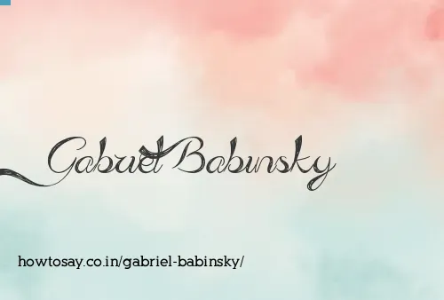 Gabriel Babinsky