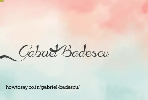 Gabriel Badescu