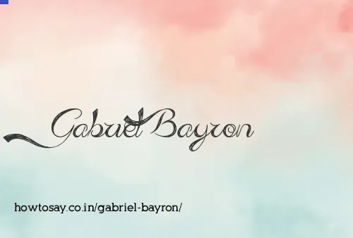 Gabriel Bayron