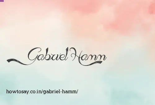 Gabriel Hamm