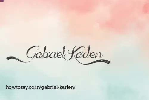Gabriel Karlen