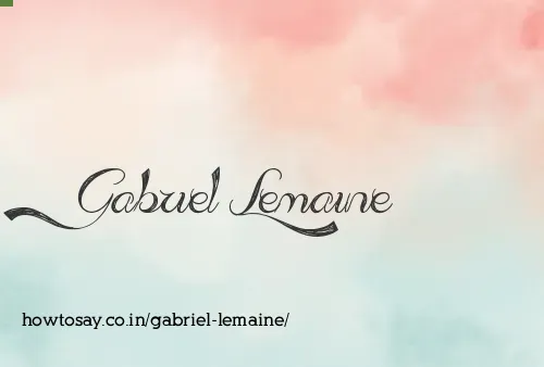 Gabriel Lemaine