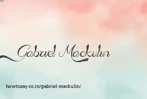 Gabriel Mackulin