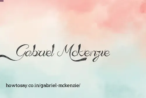 Gabriel Mckenzie