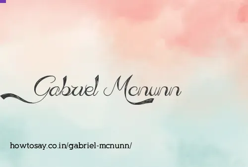 Gabriel Mcnunn