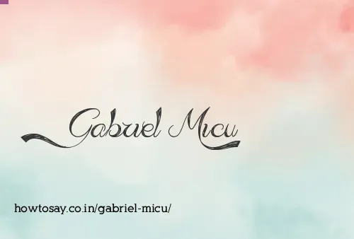 Gabriel Micu