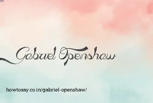 Gabriel Openshaw