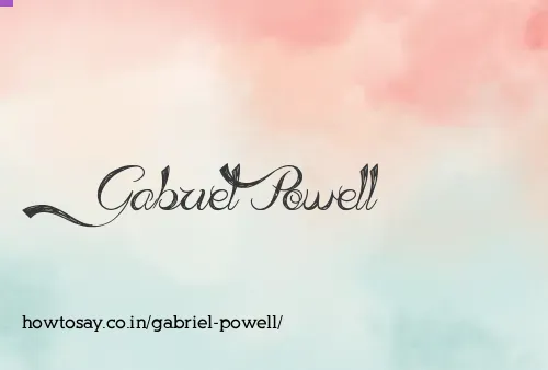 Gabriel Powell