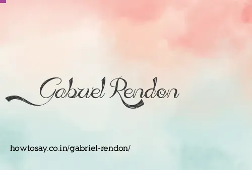 Gabriel Rendon
