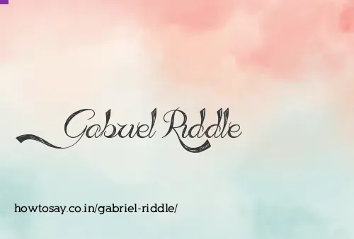 Gabriel Riddle