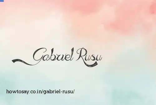 Gabriel Rusu
