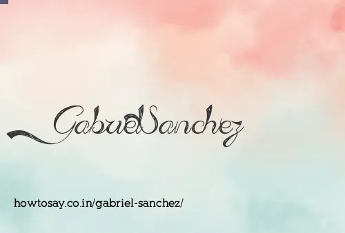 Gabriel Sanchez