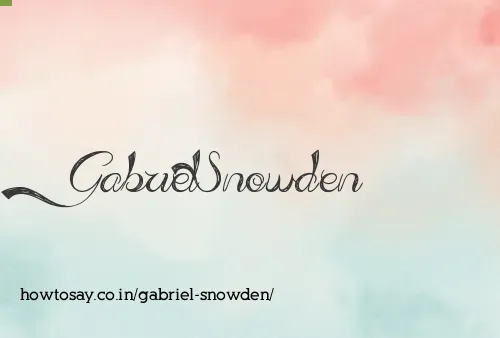 Gabriel Snowden