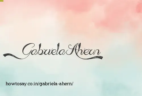 Gabriela Ahern