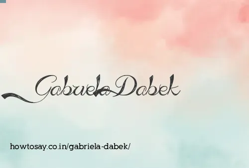 Gabriela Dabek
