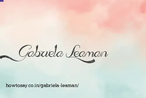 Gabriela Leaman