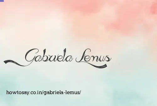 Gabriela Lemus