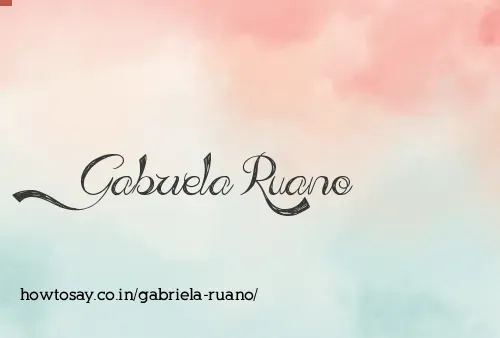 Gabriela Ruano
