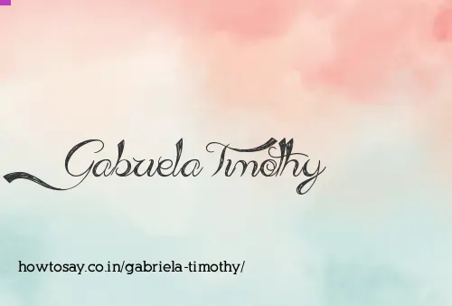 Gabriela Timothy
