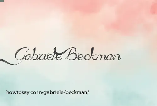 Gabriele Beckman
