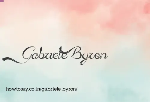 Gabriele Byron