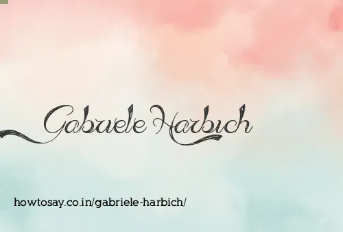 Gabriele Harbich